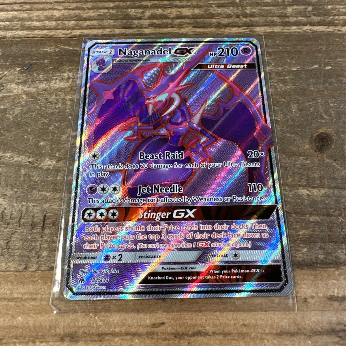 Naganadel GX (Full Art) (121/131) [Sun & Moon: Forbidden Light