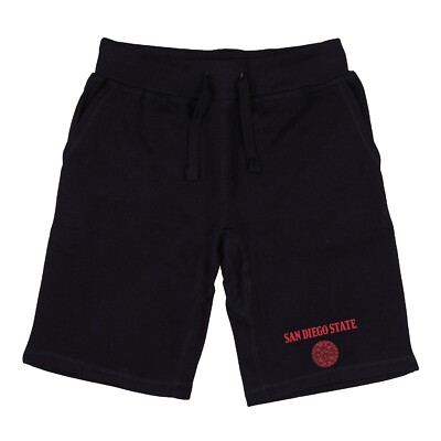San Diego State University Aztecs SDSU NCAA College Fleece Seal Shorts