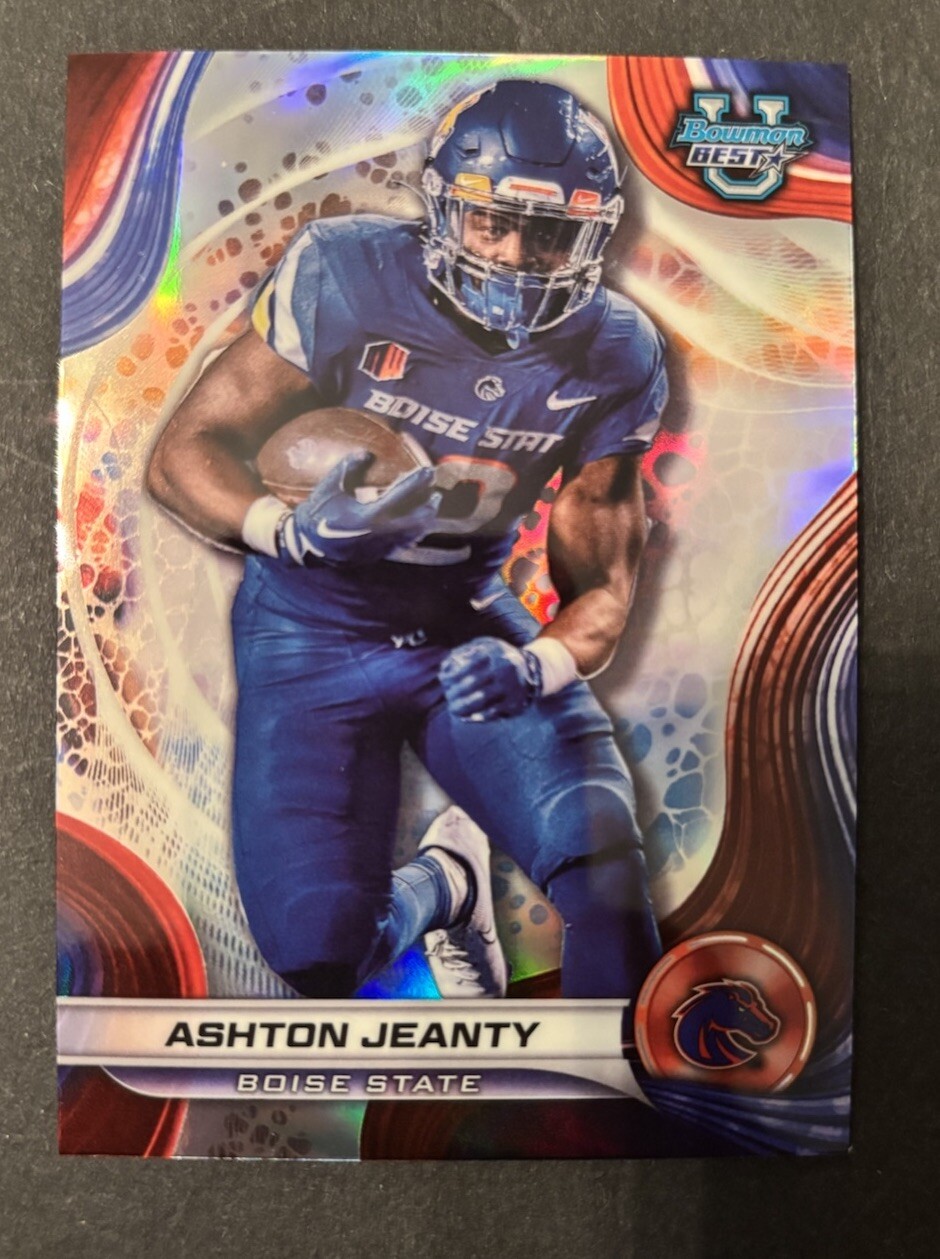 2024 Bowman's Best U Rookie Refractor #85 Ashton Jeanty RC Boise State
