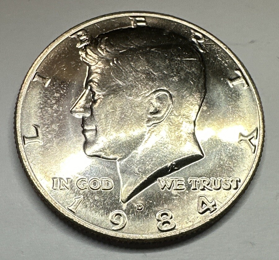 1984-D Kennedy Half Dollar 50cent Piece Uncirculated Coin from US