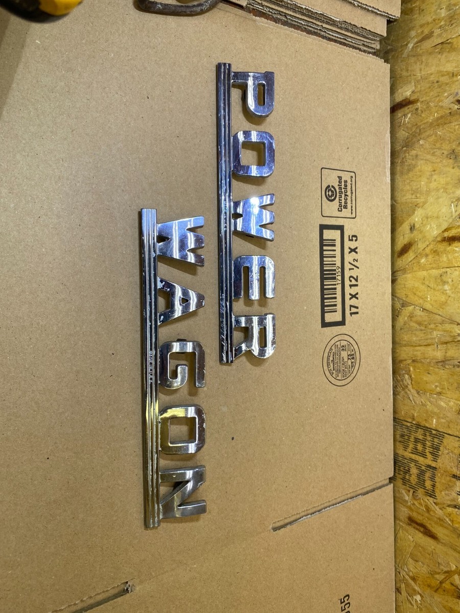 original power wagon hood emblems 1942 1946 1947 1948 dodge