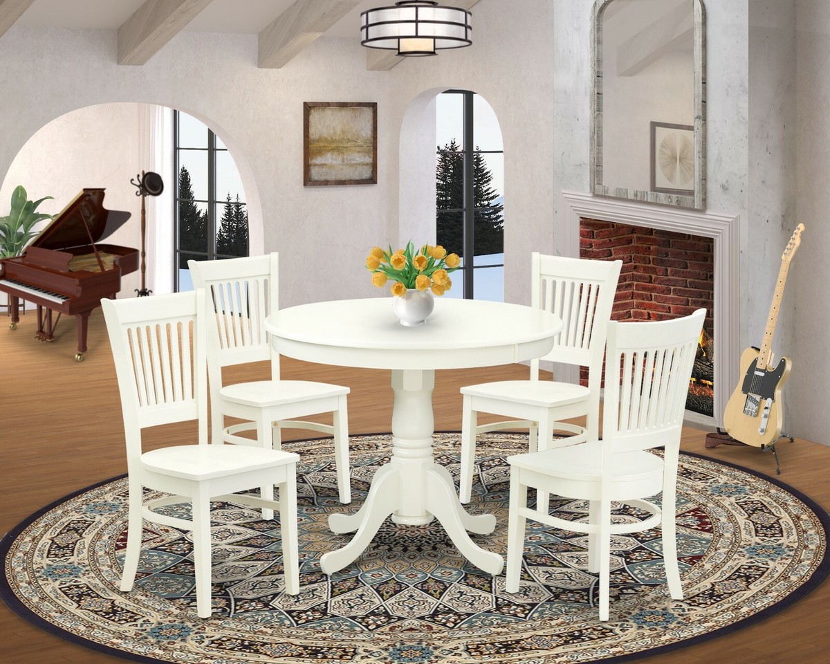 Wood 36 Inch Dining Set 36 Inch Round Scandinavian Solid Wood