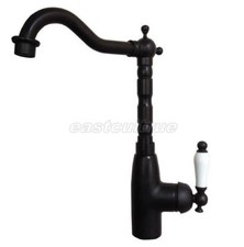Oil Rubbed Brass Bathroom Kitchen Bar Vessel Sink Swivel Faucet Mixer Tap Esf106