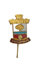 VTG 1980s / 90s SOUTHAMPTON F.C CLUB CREST FOOTBALL STICK PIN BADGE