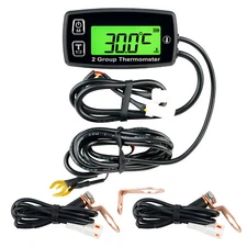 YOOREAL Digital LCD Engine Temp Gauge for Generator Motorcycle Snowmobile ATV