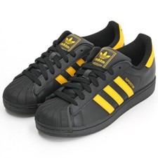 Adidas Originals Superstar 2 JQ4727 Core Nero Crew Giallo Uomo Taglia Autentica Nuove