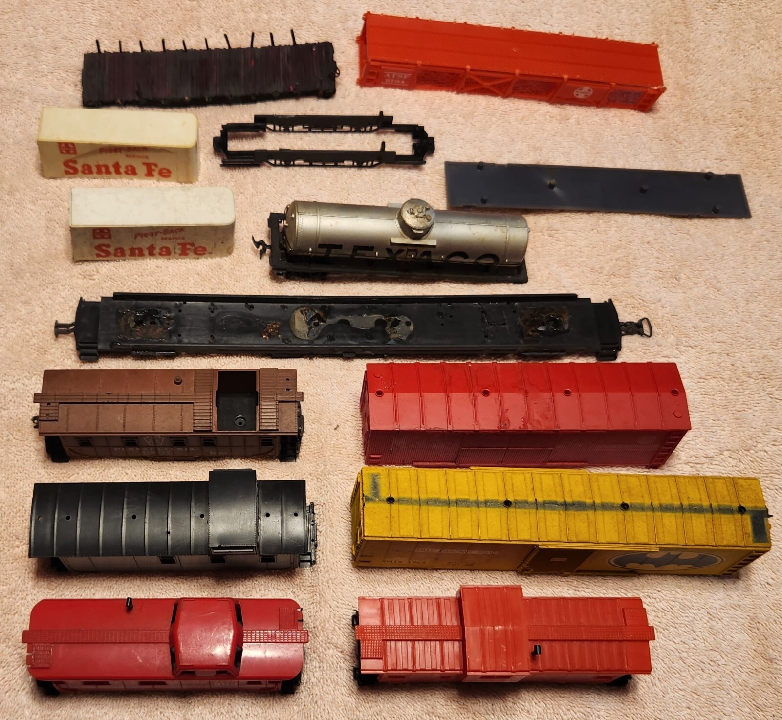 Lot 131 HO Train Parts Mixed Cars14 Used eBay