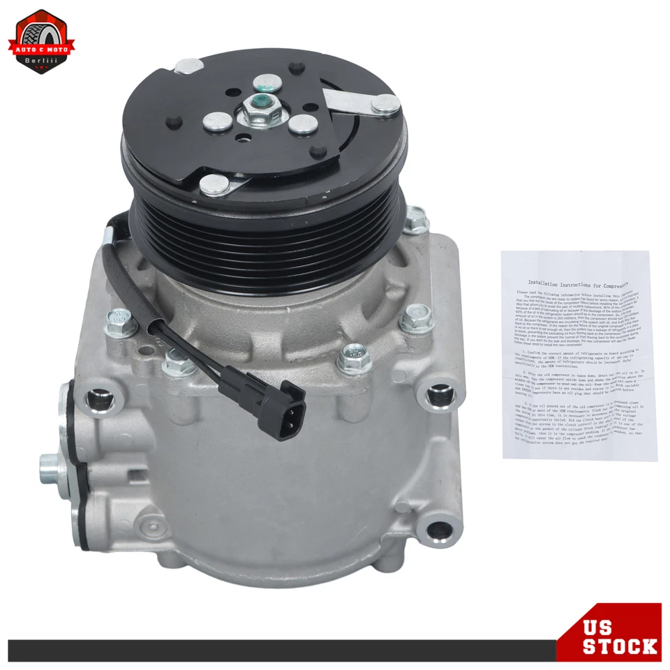 Compresor de aire acondicionado CO 2486AC para Mercury Grand Marquis 2003-2005 4,6 L 5,4 L V8 Foto 2 de 4