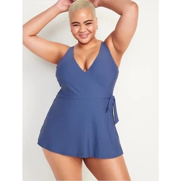 Old navy wrap front deals swimsuit