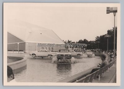 New York USA 1964 - Worlds Fair - Auto-Springbrunnen - Altes Foto 1960er