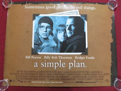 A SIMPLE PLAN UK QUAD (30''x 40'') ROLLED POSTER BILL PAXTON B. B. THORNTON 1998