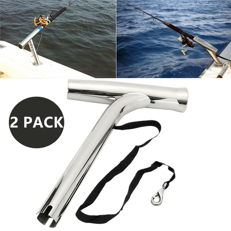 2X Marine Stainless Steel Boat Fishing Rod Holder Outrigger Rod - Main Image