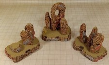 Miniature Terrain DESERT ROCK FORMATIONS set for Wargaming Train Displays