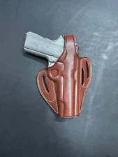 K035 Pancake Leather Holster with Adjustable Safety Strap RH Colt 1911 & Similar