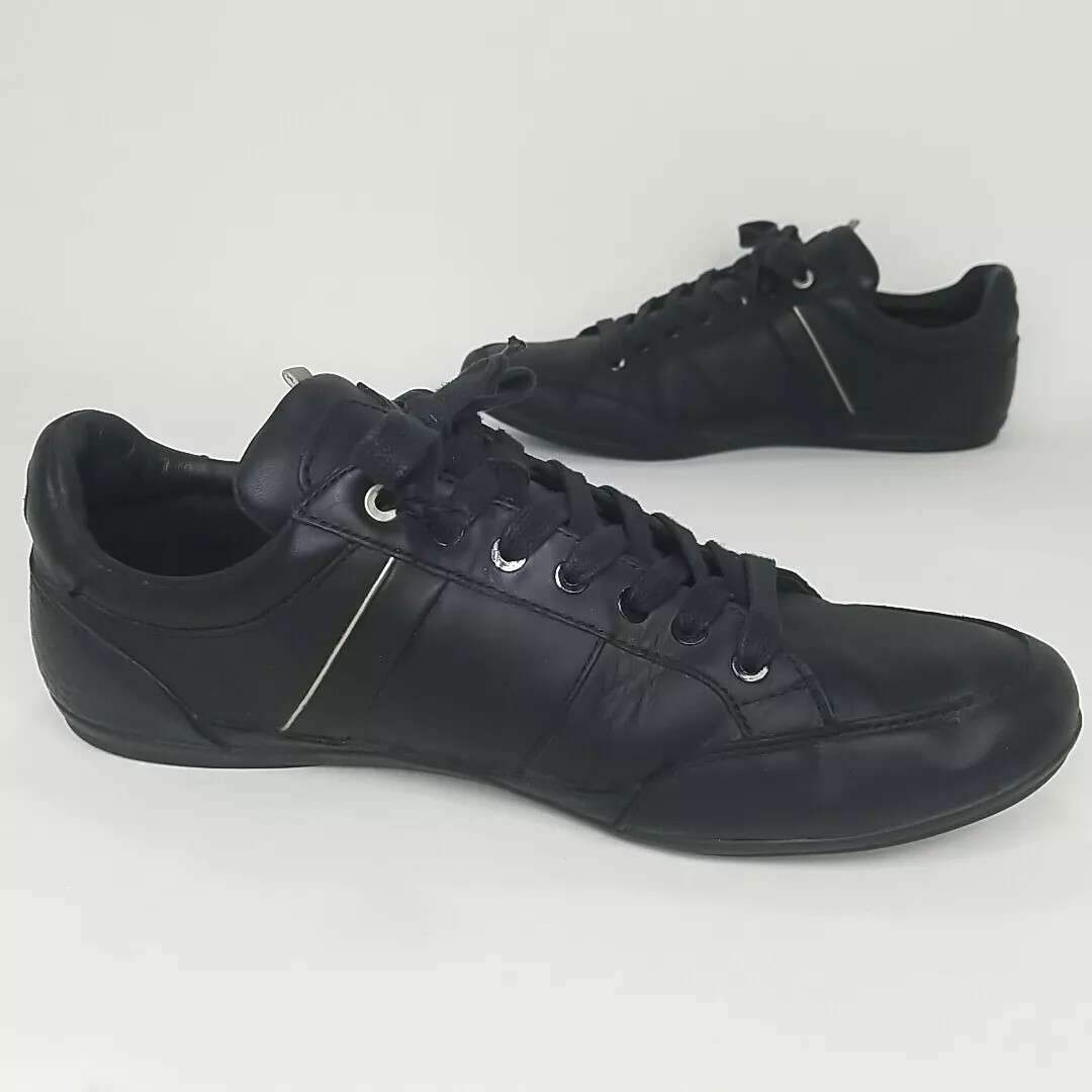 Lacoste Chaymon Sneaker Shoes Men's size 9.5 Black Leather thumbnail 4