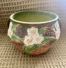 Beautiful Early 1930’s Large Roseville Jonquil Jardinier Planter 7” H 7” Dia EUC