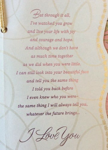 Hallmark,DAUGHTER BIRTHDAY Card from DAD ,to MY DAUGHTER" 10 Choices 41A - Picture 17 of 32