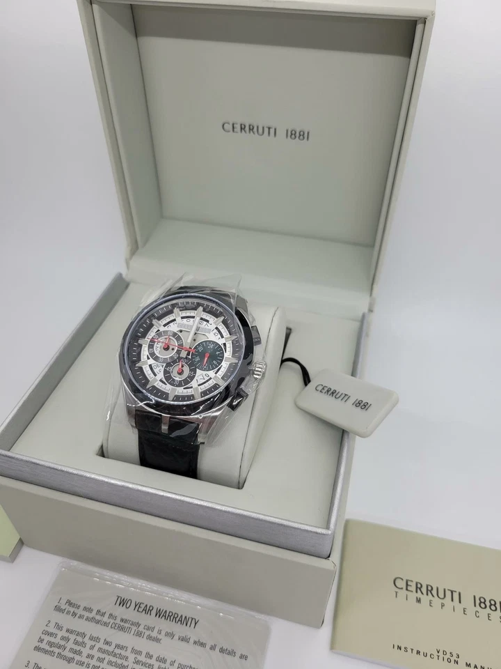 $795 MSRP | Cerruti Veliero Sport Classic Chronograph Men's Swiss Watch CRA28302 - Image 3 of 4