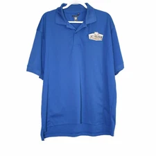 Willow Pointe Polo Shirt Mens Blue Golf Logo Lazy Magnolia Short Sleeve Sz 2XL