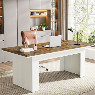 Tribesigns 63'' Executive Desk Large Computer Desk Writing Desk Home Office Desk