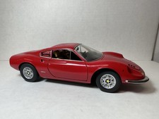 Hot Wheels Ferrari Dino 246 GT Red 1:18 Diecast (RARE / DAMAGED READ)