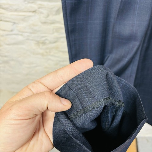 Cremieux Blue Glen Plaid Suit Loro Piana Super 130’s Fabric 42 Reg 36x30 Pants - Picture 16 of 18