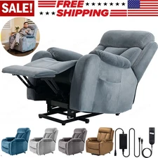 Electric Lift Recliner Chair Single Sofa LivingRoom w/Remote Control for Elderly