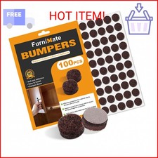 Felt Cabinet Door Bumpers - Small Felt Pads for Cabinet Doors, 3/8" Diameter 100