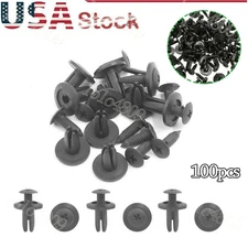 100PC/Set Auto Car Door Fender 6mm Hole Push Plastic Rivets Retainer Clips