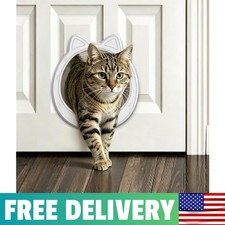 Large Cat Door Interior Door, No-Flap Pet Door For Cats Up To 22 Lbs Safe Mate