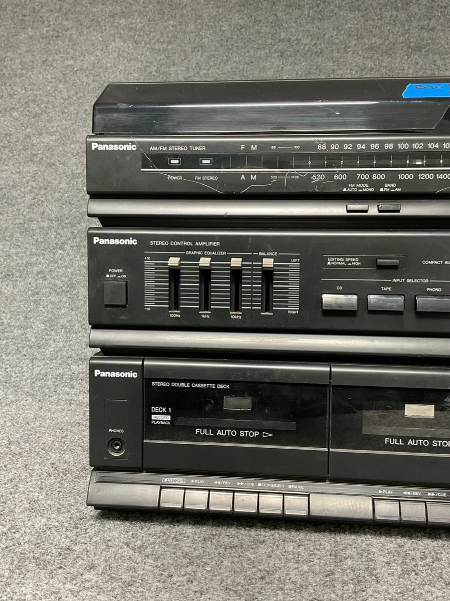 Panasonic Sg-hm09a Stereo Equalizer Cassette Radio Turntable