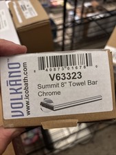 ICO Bath V63323 Volkano Summit 8" Towel Bar, Chrome