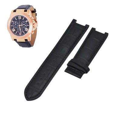 22mm Black Leather Watch Strap For Guess Collection I42005G1
