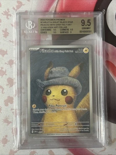 2023 Pikachu with Grey Felt Hat #85 Promo Pokemon x Van Gogh Art Mint BGS 9.5 ✅