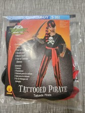 Tattooed Pirate Boy Small Size 6 Halloween Rubies Costume 610204