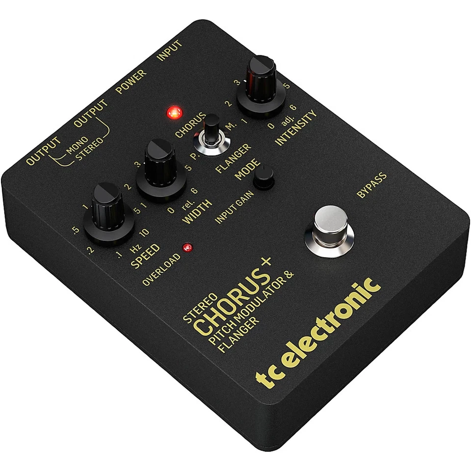 Pedal de efectos TC Electronic SCF dorado estéreo Chorus Flanger negro Foto 2 de 4