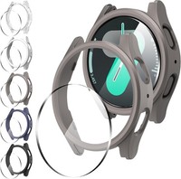 HüLle FüR Samsung Galaxy Watch 7 40Mm SchutzhüLle Hartglas Kratzfest PC Case 5