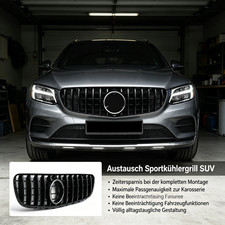 Dynamischer Sport Frontgrill Einfache Montage Karosseriepassend F&uuml;r Mercedes GLC