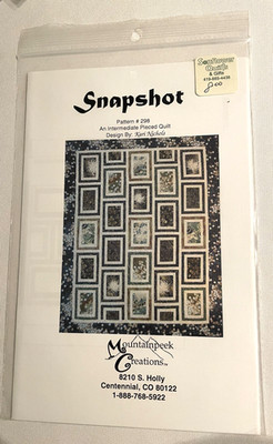 Mountainpeek Creations Snapshot Pattern # 298 an Intermediate Piece Quil
