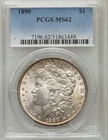 1890 $1 Morgan Silver Dollar PCGS MS 62 - beautifully toned!