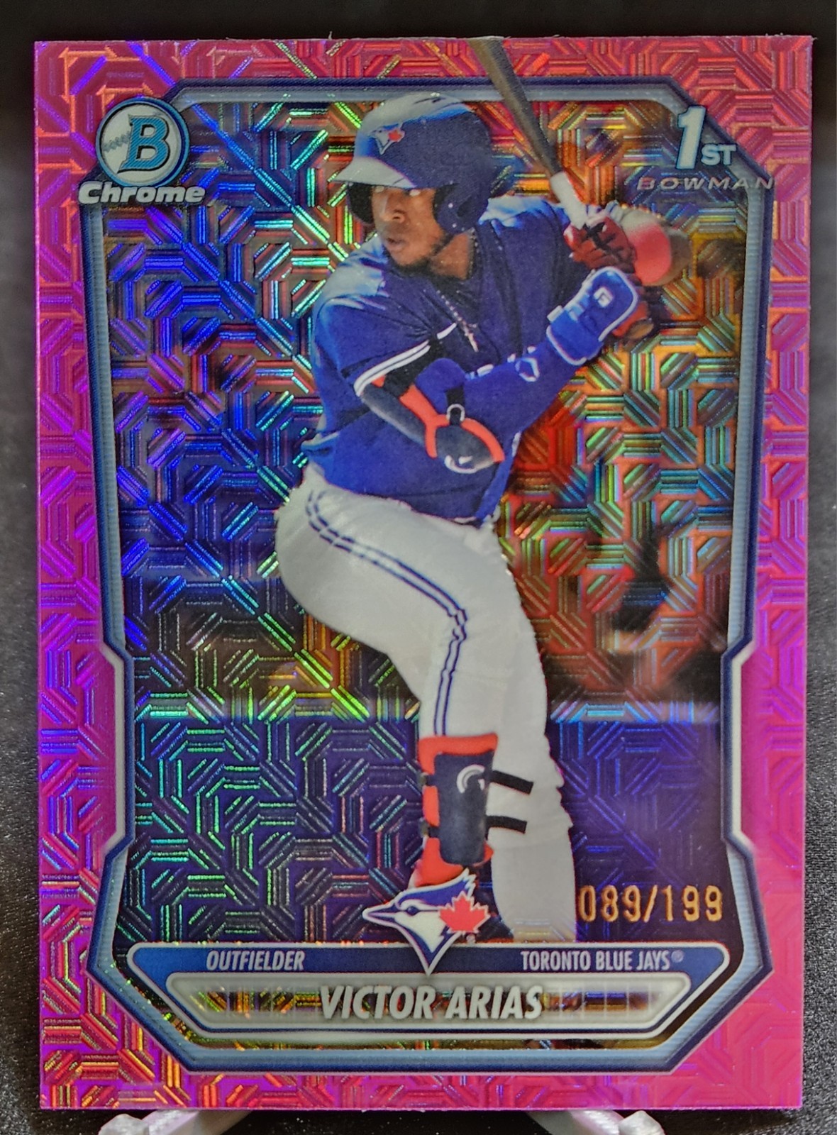 2026 Bowman Chrome Prospects - Victor Arias 1st Bowman #BCP-29 Fuchsia Mojo /199
