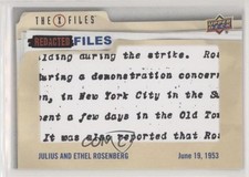 2019 Upper Deck The X-Files: UFOs & Aliens Edition Redacted Files Level One 00ah