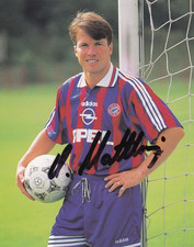 Original Autogrammkarte v. Lothar Matthäus - FC Bayern München OPEL,handsigniert