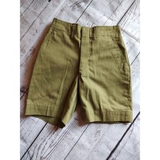VINTAGE Boy Scouts Of America Official Uniform Green Shorts Bermuda Read