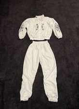 Vintage Embroidered Wilson Windbreaker Tracksuit Women s Small Top Bottom