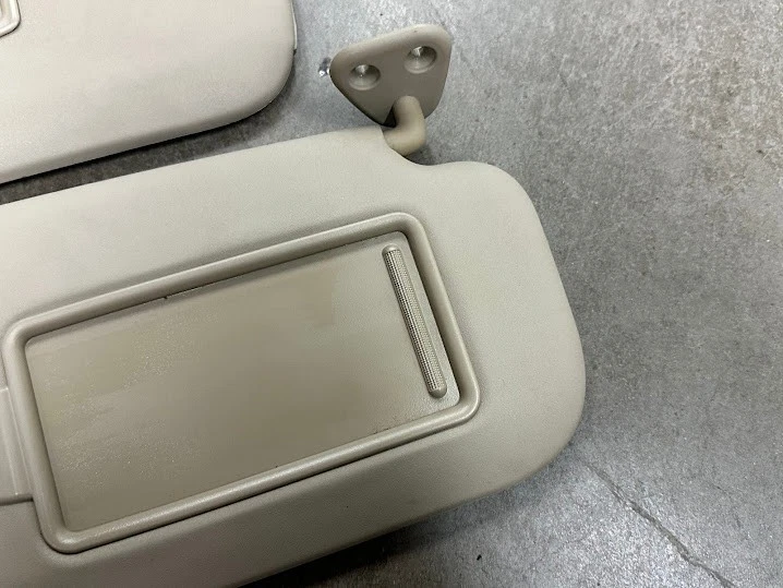 2007-2010 Hyundai Elantra Driver & Passenger Side Sun Visor Pair Tan Brown Vinyl Foto 3 de 4