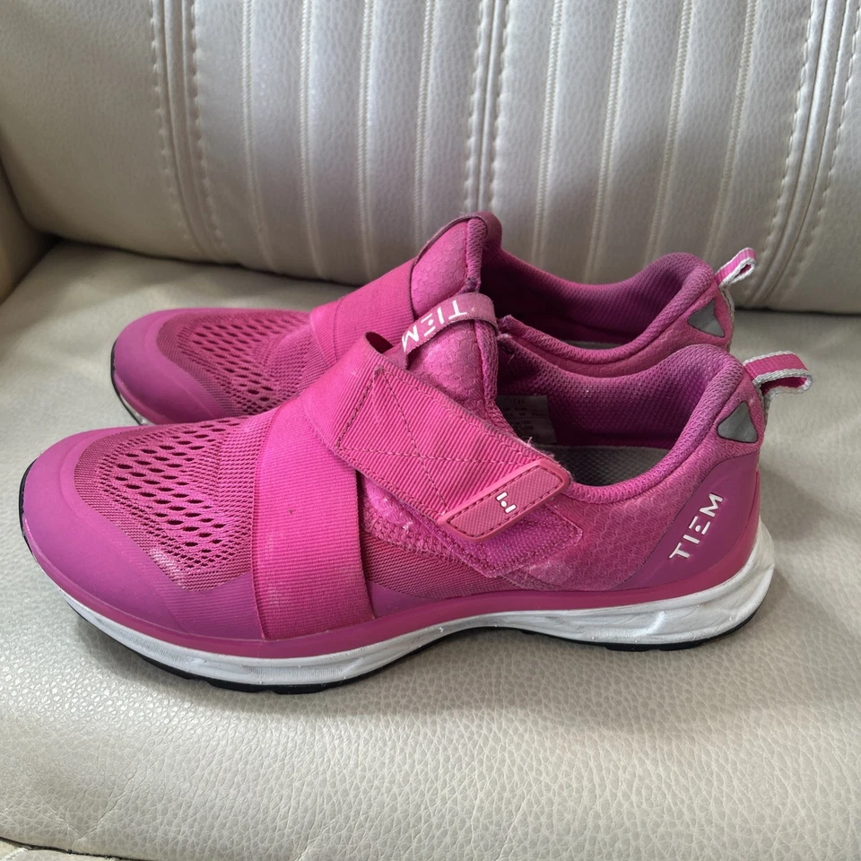 Tiem Slipstream Zapatos de Ciclismo Tenis Mujer Rosa Talla 8 Sin Tacos USADOS Foto 4 de 4