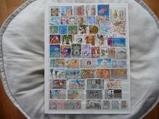lot de 60 timbres de TUNISIE oblitérés tous différents