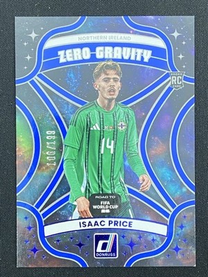 Isaac Price 2025-26 Donruss Road to FIFA World Cup Zero Gravity Blue RC /199 #1