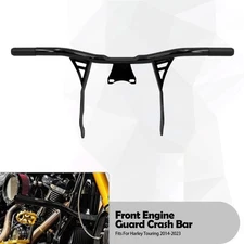 Front Engine Guard Crash Bars For Harley Touring Street Glide Road King 2014-23